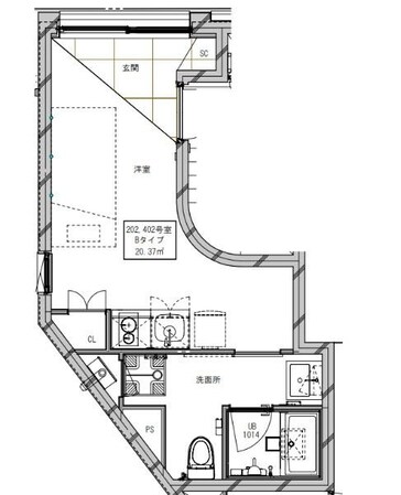ミライズ中野江原町の物件間取画像